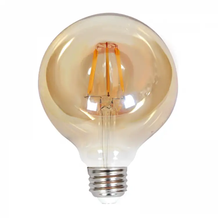 InLight E27 LED Filament G95 8watt Dimmable με μελί κάλυμμα (7.27.08.25.1)