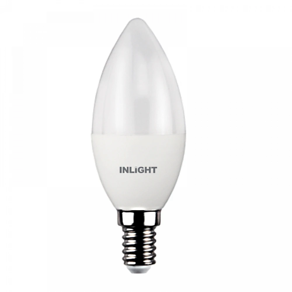 InLight E14 LED C37 8watt 6500Κ Ψυχρό Λευκό (7.14.08.13.3)