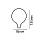 InLight E27 LED Filament G95 8watt Dimmable με μελί κάλυμμα (7.27.08.25.1)