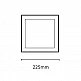 InLight LED Slim Panel 20watt Τετράγωνο 6500Κ Ψυχρό Λευκό D:22,5cm (2.20.01.3)