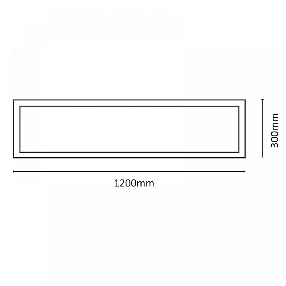 InLight LED Panel 48watt Παραλληλόγραμμο 4000Κ Φυσικό Λευκό D:120cmX30cm (2.50.01.2)