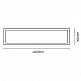 InLight LED Panel 48watt Παραλληλόγραμμο 4000Κ Φυσικό Λευκό D:120cmX30cm (2.50.01.2)