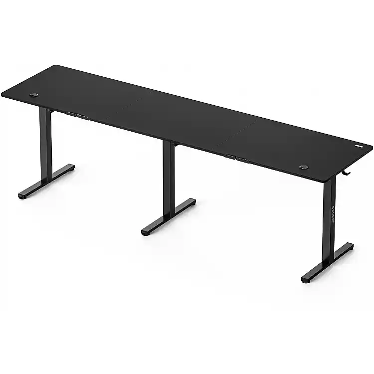 Biurko SENSE7 Nojo Light Corner Czarne 160 cm x 140 cm Black