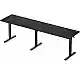 Biurko SENSE7 Nojo Light Corner Czarne 160 cm x 140 cm Black