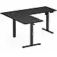 Biurko SENSE7 Nojo Light Corner Czarne 160 cm x 140 cm Black