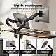 SENSE7 Uchwyt biurkowy na 2 monitory 17''-32'' HANG DOUBLE Light