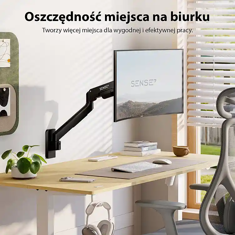 SENSE7 Uchwyt do ściany na monitor 17''-32'' HANG Light WALL ARM