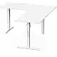 Biurko SENSE7 Nojo Light Corner Białe 160 cm x 140 cm White
