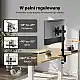 SENSE7 Uchwyt biurkowy na monitor 17''-32'' FLOAT Light