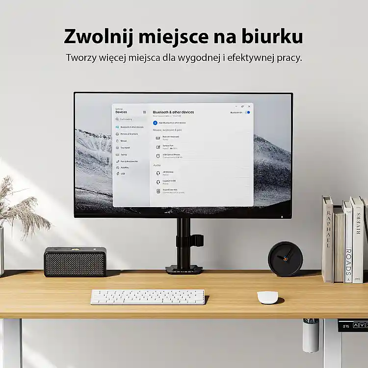 SENSE7 Uchwyt biurkowy na monitor 17''-32'' FLOAT Light