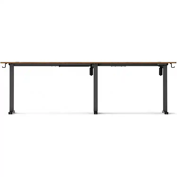 Biurko SENSE7 Nojo Light Corner Ciemnobrązowe 160 cm x 140 cm Dark Brown