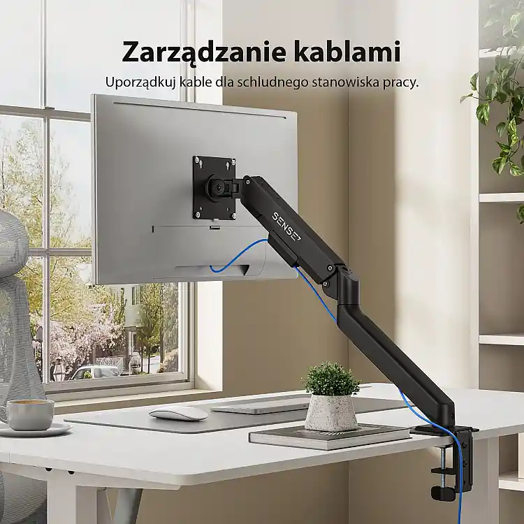 SENSE7 Uchwyt biurkowy na monitor 17''-32'' HANG Light