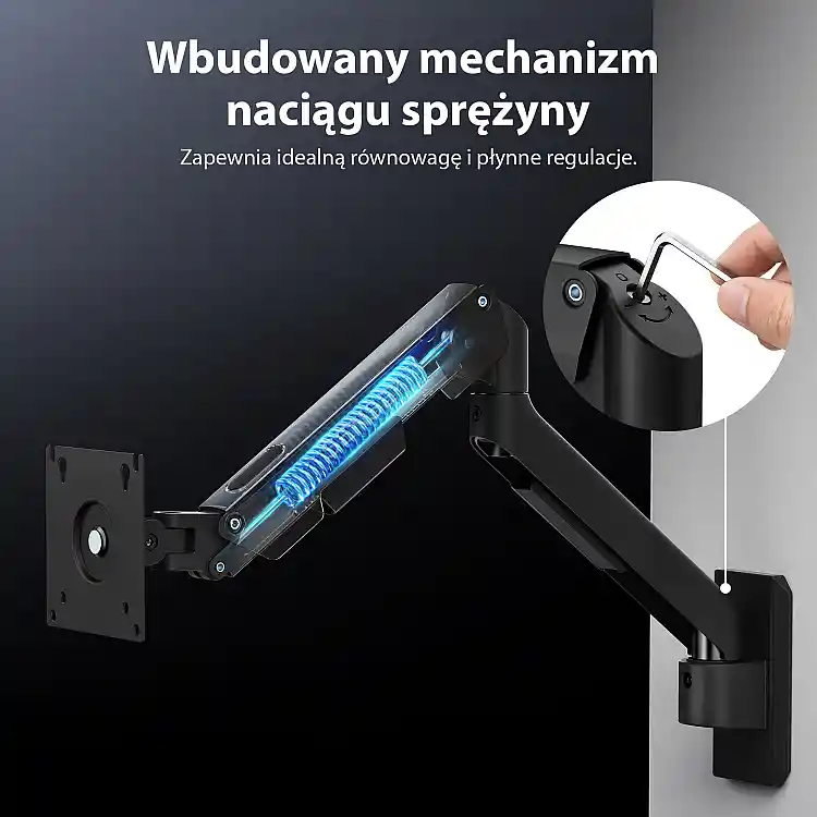 SENSE7 Uchwyt do ściany na monitor 17''-32'' HANG Light WALL ARM