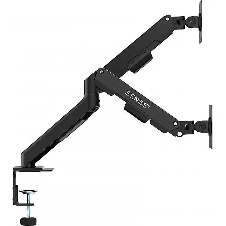 SENSE7 Uchwyt biurkowy na 2 monitory 17''-32'' HANG DOUBLE Light