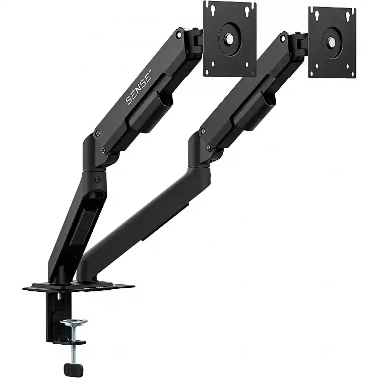 SENSE7 Uchwyt biurkowy na 2 monitory 17''-32'' HANG DOUBLE Light
