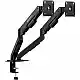 SENSE7 Uchwyt biurkowy na 2 monitory 17''-32'' HANG DOUBLE Light