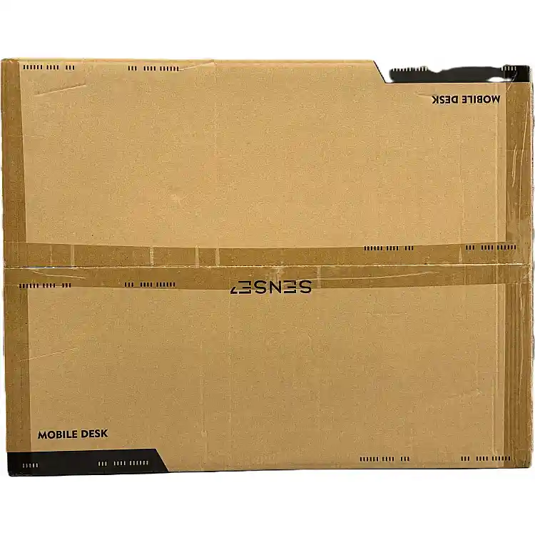 SENSE7 Κινητό Γραφείο 70x52 cm, Λευκό με Μαύρες Λεπτομέρειες