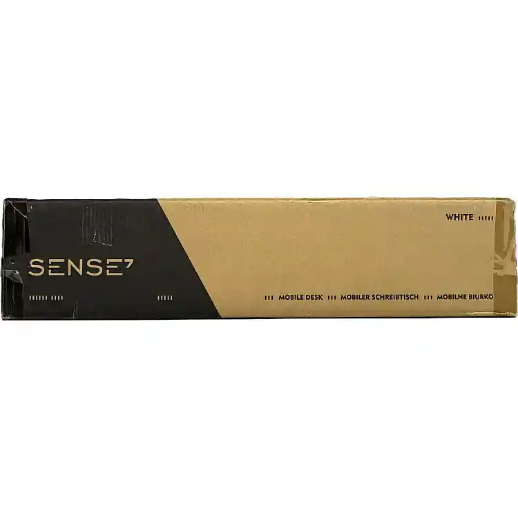 SENSE7 Κινητό Γραφείο 70x52 cm, Λευκό με Μαύρες Λεπτομέρειες