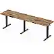 Biurko SENSE7 Nojo Light Corner Ciemnobrązowe 160 cm x 140 cm Dark Brown