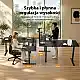 Biurko SENSE7 Nojo Light Corner Czarne 160 cm x 140 cm Black