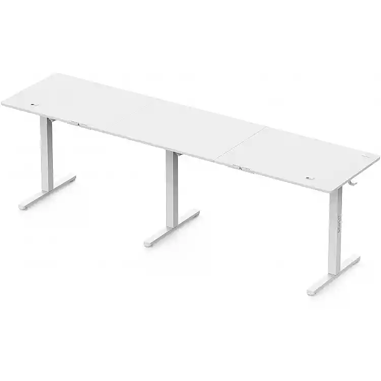 Biurko SENSE7 Nojo Light Corner Białe 160 cm x 140 cm White