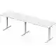 Biurko SENSE7 Nojo Light Corner Białe 160 cm x 140 cm White