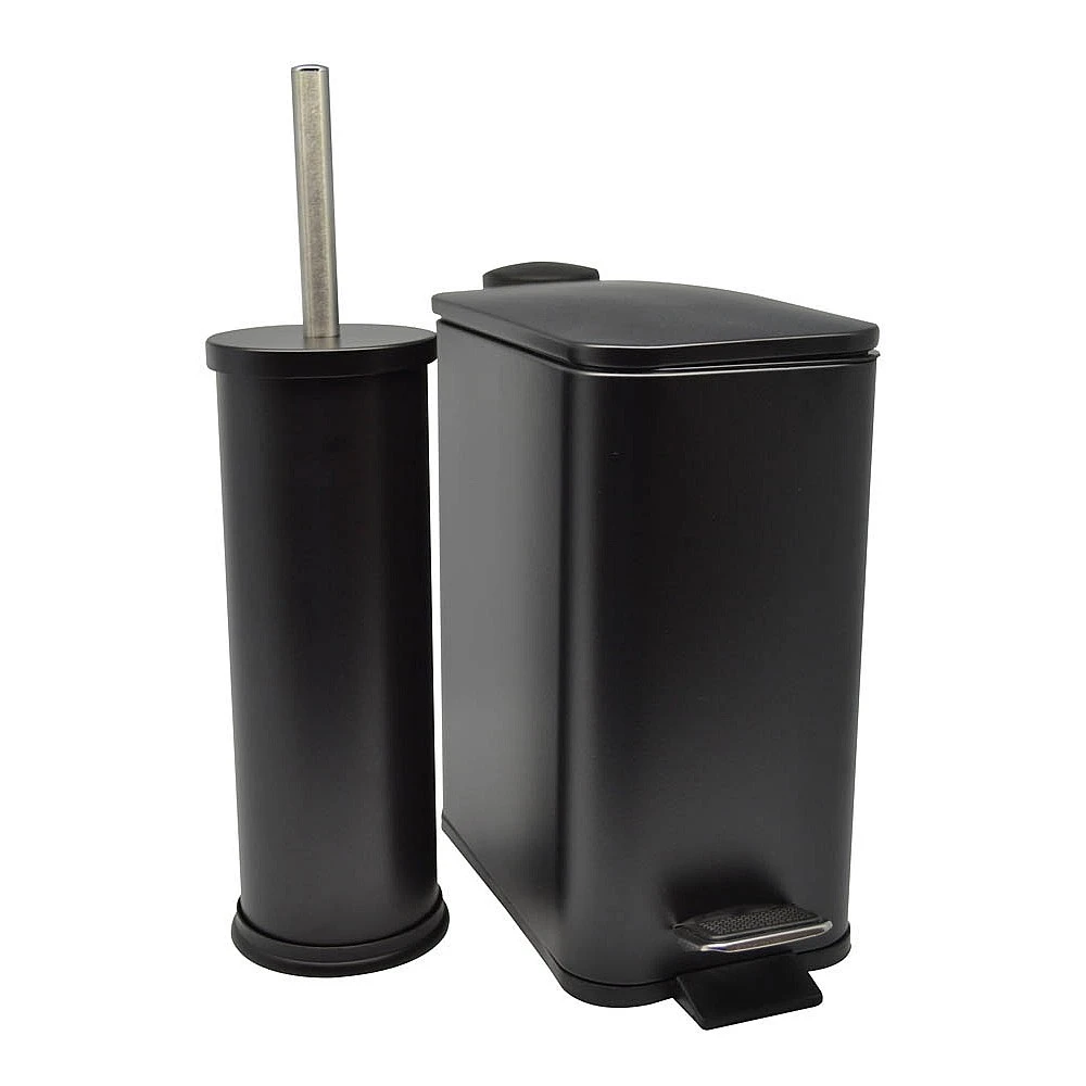 ΚΑΛΑΘΙ ΜΠΑΝΙΟΥ ΟΡΘΟΓΩΝΙΟ 5l INOX ΜΑΥΡΟ SOFT CLOSE ANKOR - Ankor 811847