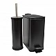 ΚΑΛΑΘΙ ΜΠΑΝΙΟΥ ΟΡΘΟΓΩΝΙΟ 5l INOX ΜΑΥΡΟ SOFT CLOSE ANKOR - Ankor 811847