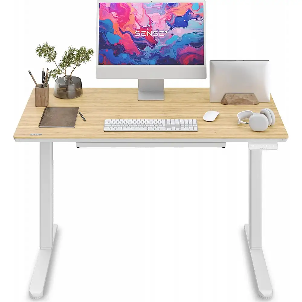Biurko SENSE7 Newai Bambus 120 cmx60 cm