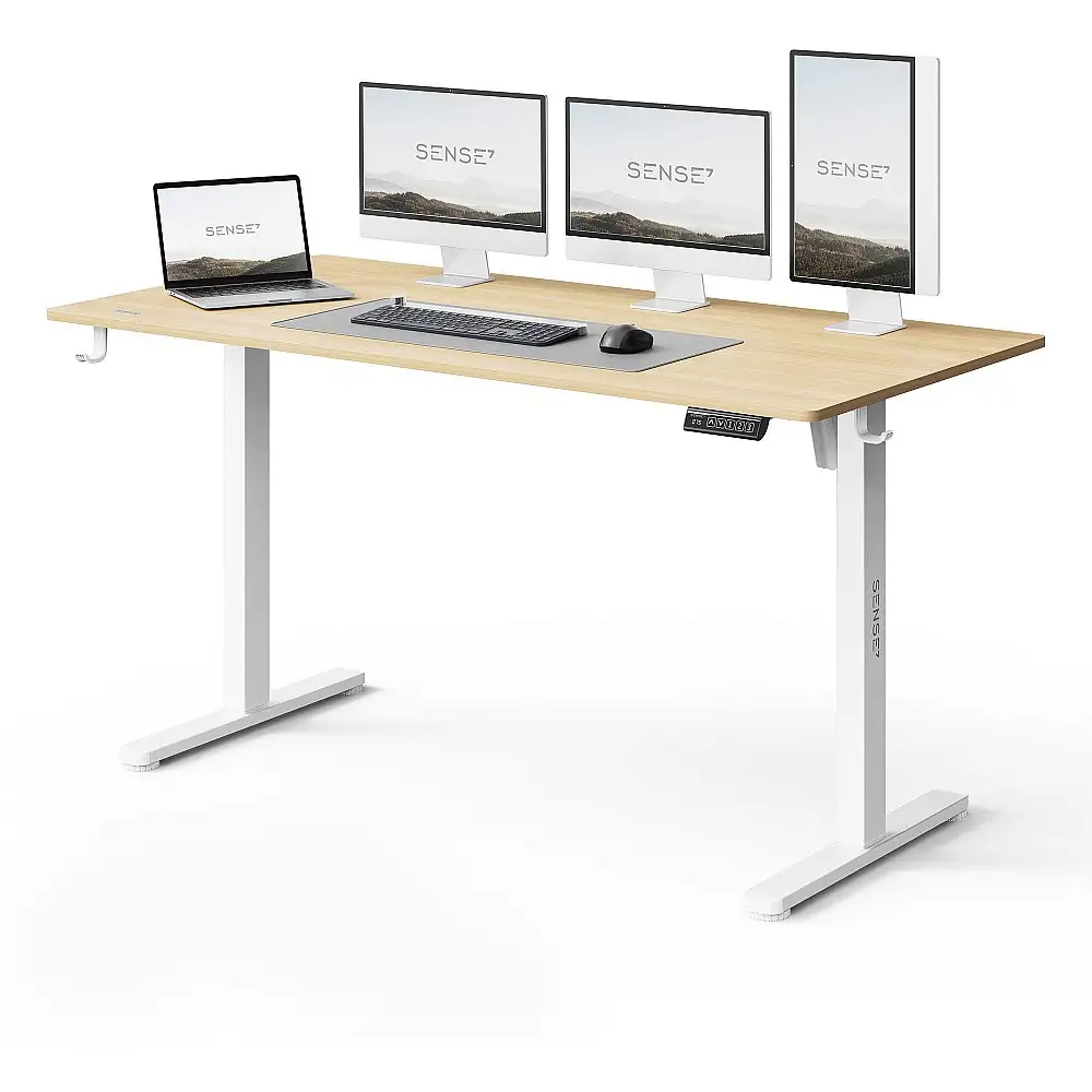 Γραφείο SENSE7 NOJO LIGHT Πεύκο - Λευκό 140x70 εκ.