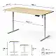 SENSE7 NOJO Light Ηλεκτρικό Γραφείο με Ρύθμιση Ύψους, 140x70 εκ., Πεύκο - Λευκό