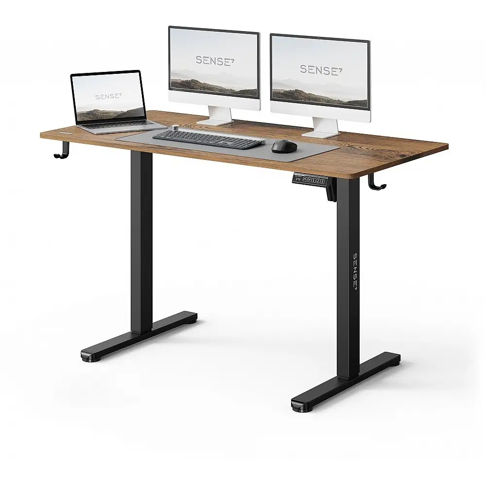 Γραφείο SENSE7 NOJO LIGHT Μαύρο Δρυς 120x60 εκ.