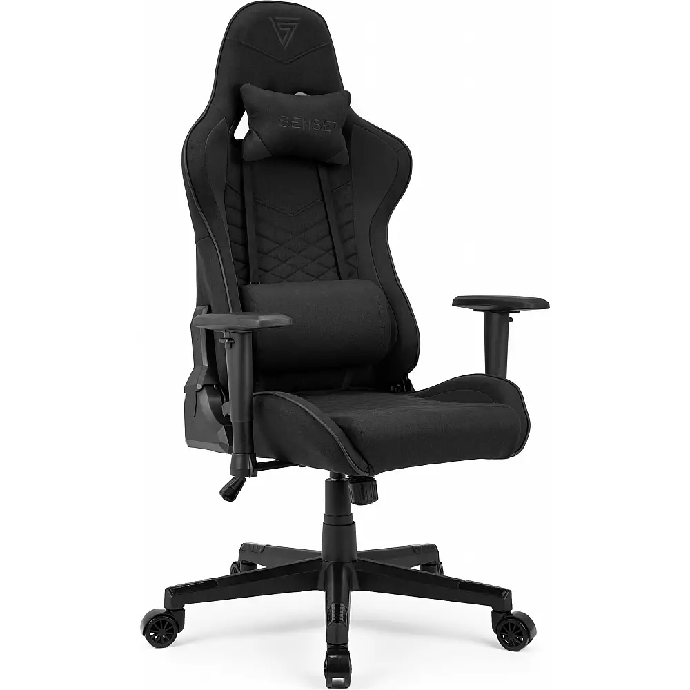 Πολυθρόνα SENSE7 Spellcaster - υφασμάτινη, μαύρη
