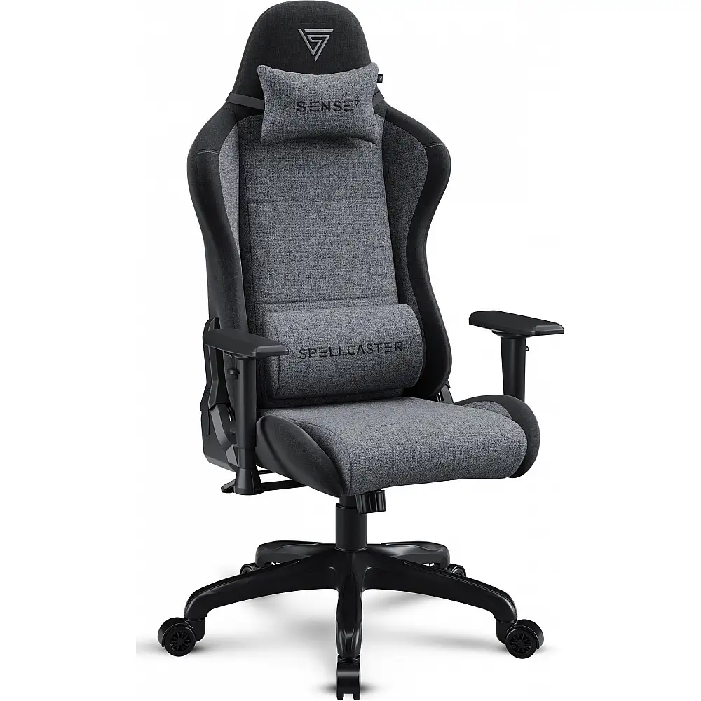 Καρέκλα SENSE7 Spellcaster FUKU υφασμάτινη μαύρο-γκρι