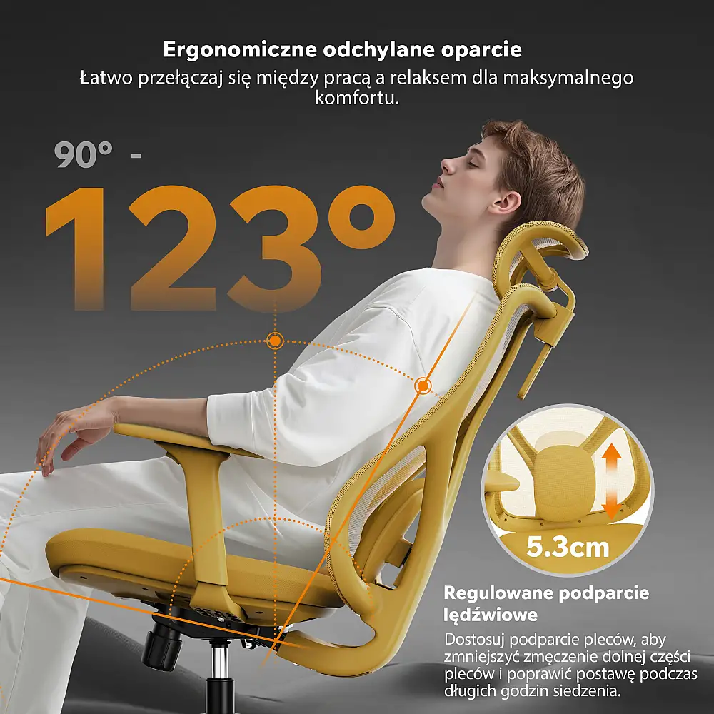 Καρέκλα γραφείου SENSE7 Moyo Κίτρινο