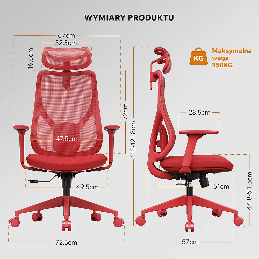 Πολυθρόνα γραφείου SENSE7 MOYO κόκκινο