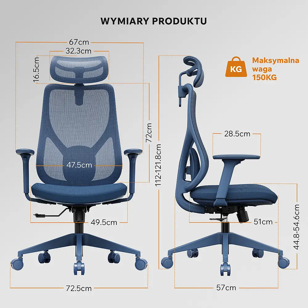 Πολυθρόνα γραφείου SENSE7 MOYO navy blue