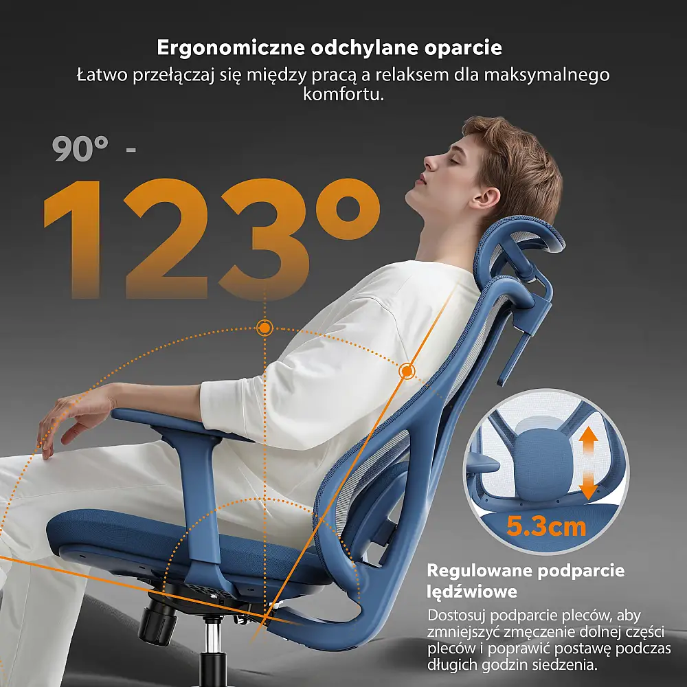 Πολυθρόνα γραφείου SENSE7 MOYO navy blue