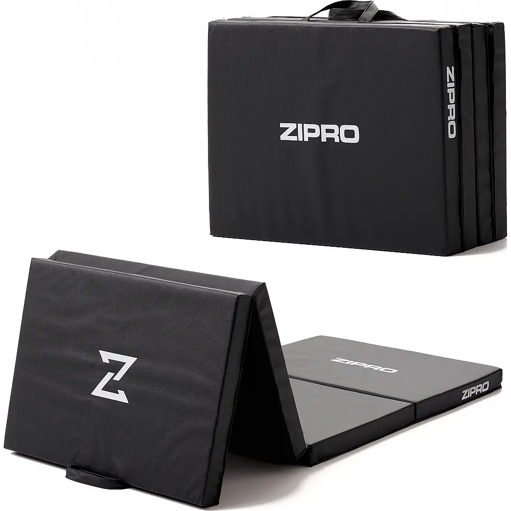 Zipro Ματ Γυμναστικής 4-τεμαχίων Zipro 180 εκ. x 60 εκ. x 5 εκ. μαύρο
