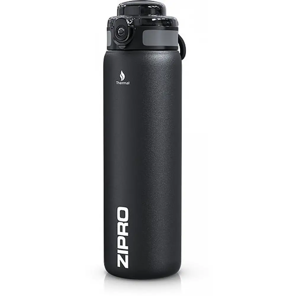 Θερμός ZIPRO 1000 ml Ανοξείδωτο Ατσάλι Μαύρο
