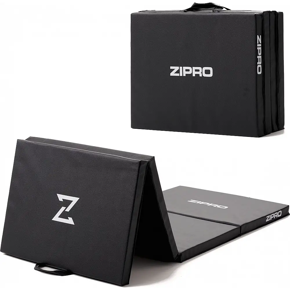 Zipro Ματ Γυμναστικής 4-τεμαχίων Zipro 180 εκ. x 60 εκ. x 4 εκ. μαύρο