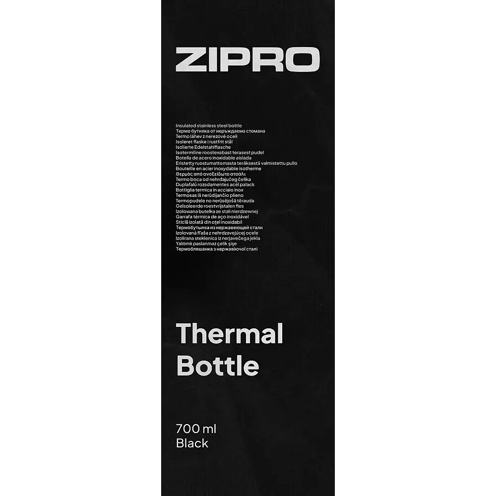 Θερμο-κούπα ZIPRO 700 ml Ανοξείδωτο Ατσάλι Μαύρο