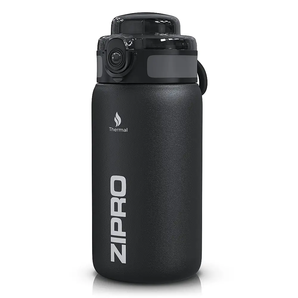 Θερμός ZIPRO 500 ml Ανοξείδωτο Ατσάλι Μαύρο