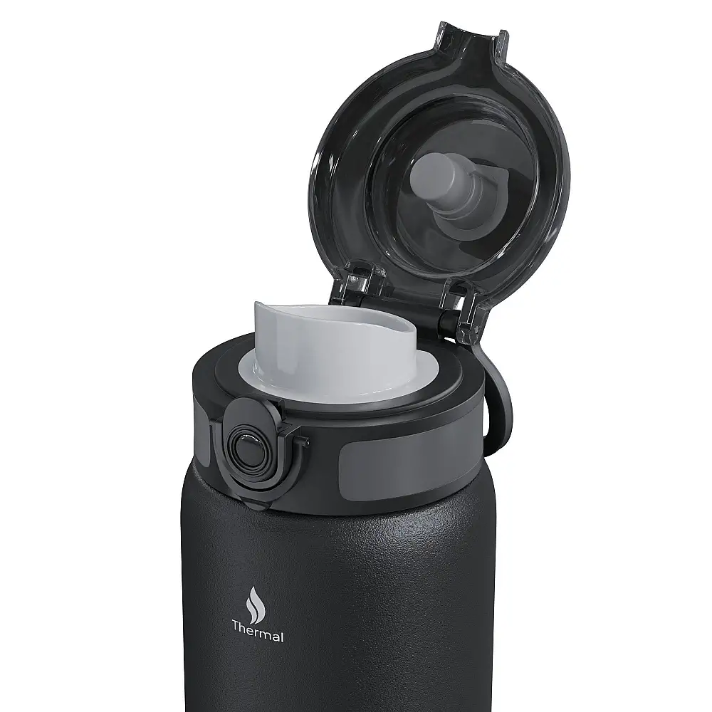 Θερμός ZIPRO 500 ml Ανοξείδωτο Ατσάλι Μαύρο