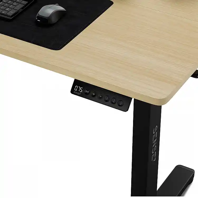 SENSE7 Nojo Ηλεκτρικό Γραφείο με Ρύθμιση Ύψους 120x60cm, Μαύρο Πεύκο