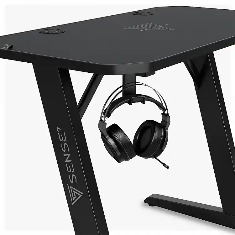 SENSE7 Nomad Classic Gaming Γραφείο, 100x50 cm, Μαύρο