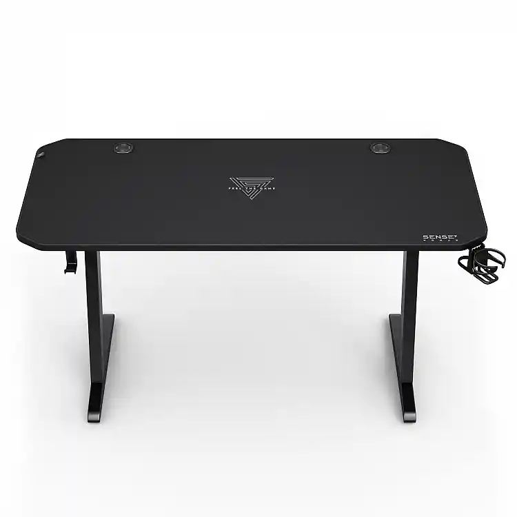 SENSE7 Nomad Classic Gaming Γραφείο, 140x60 cm, Μαύρο