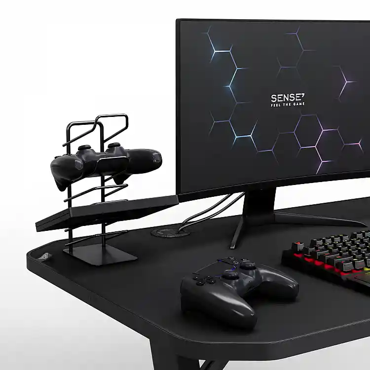 SENSE7 Nomad Classic Gaming Γραφείο, 140x60 cm, Μαύρο