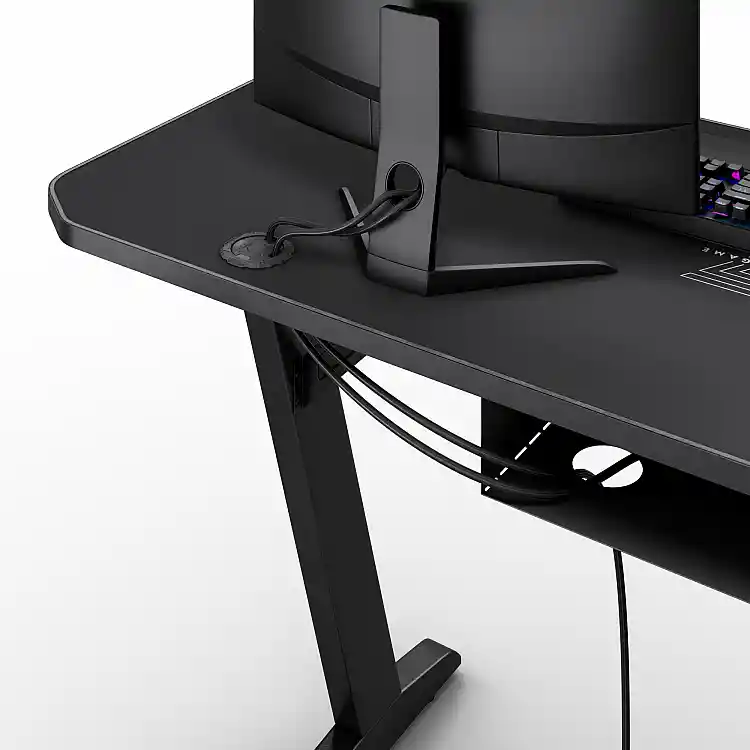 SENSE7 Nomad Classic Gaming Γραφείο, 140x60 cm, Μαύρο