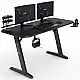 Gaming Γραφείο SENSE7 Nomad Basic, 140x60 cm, Μαύρο